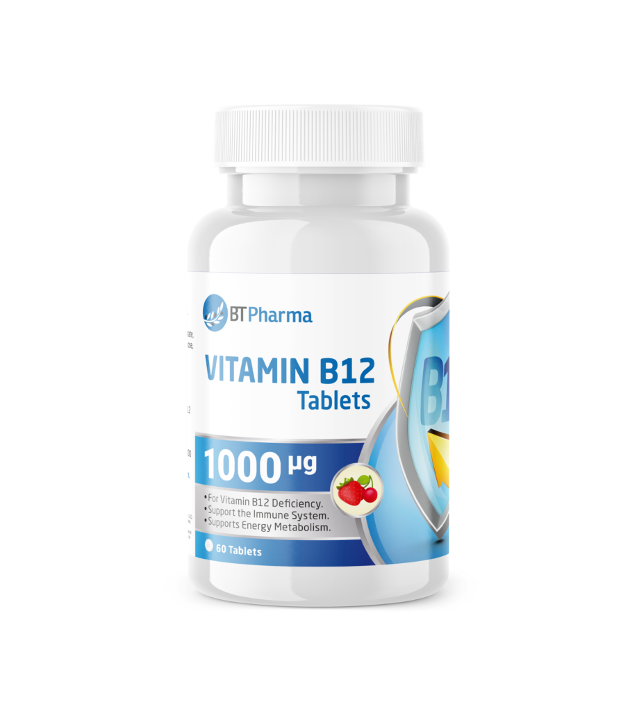 BTPharma Vitamin B12 1000 µg Tablets myremediez