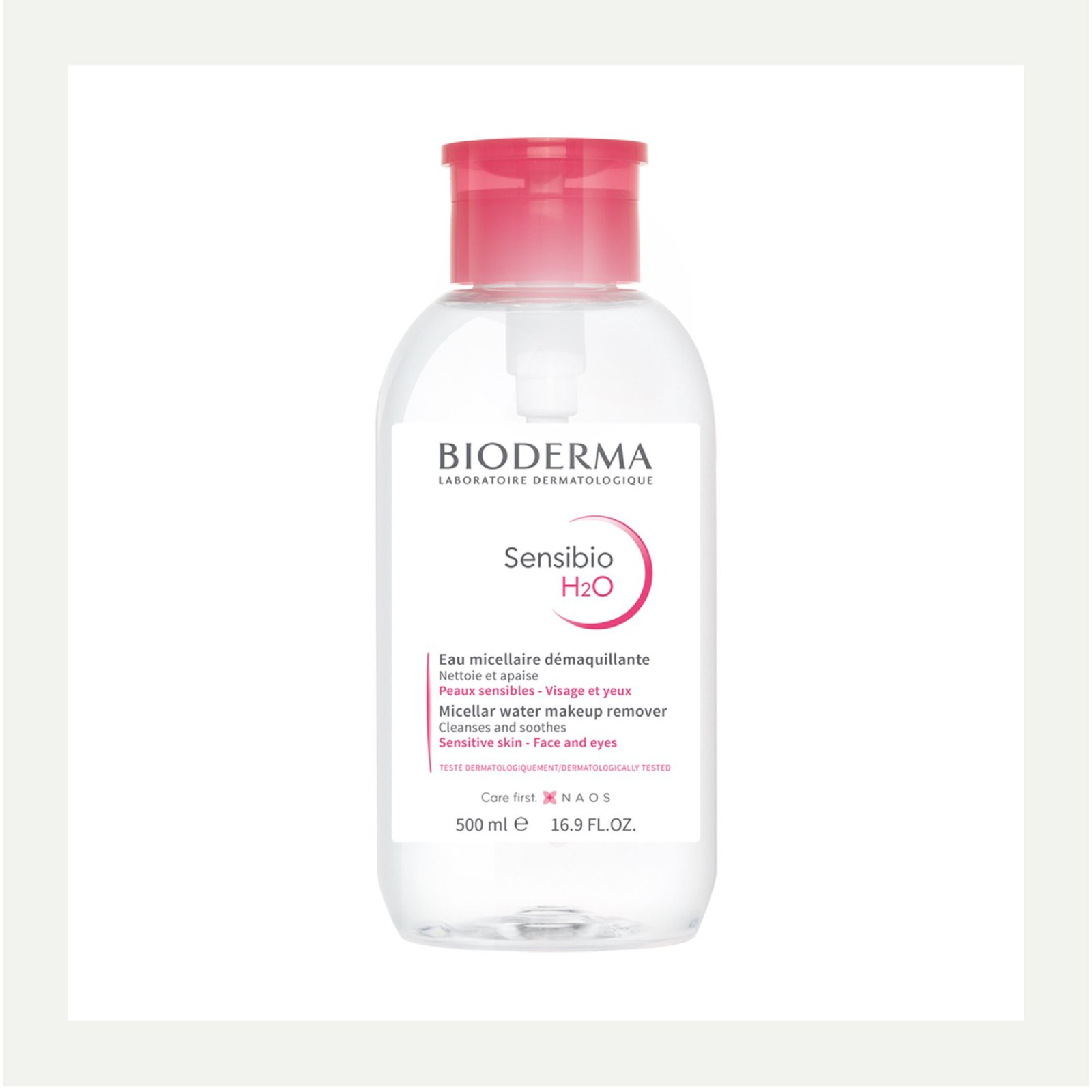 Bioderma Sensibio H2O Makeup Removing Micelle Solution Pump 500ml