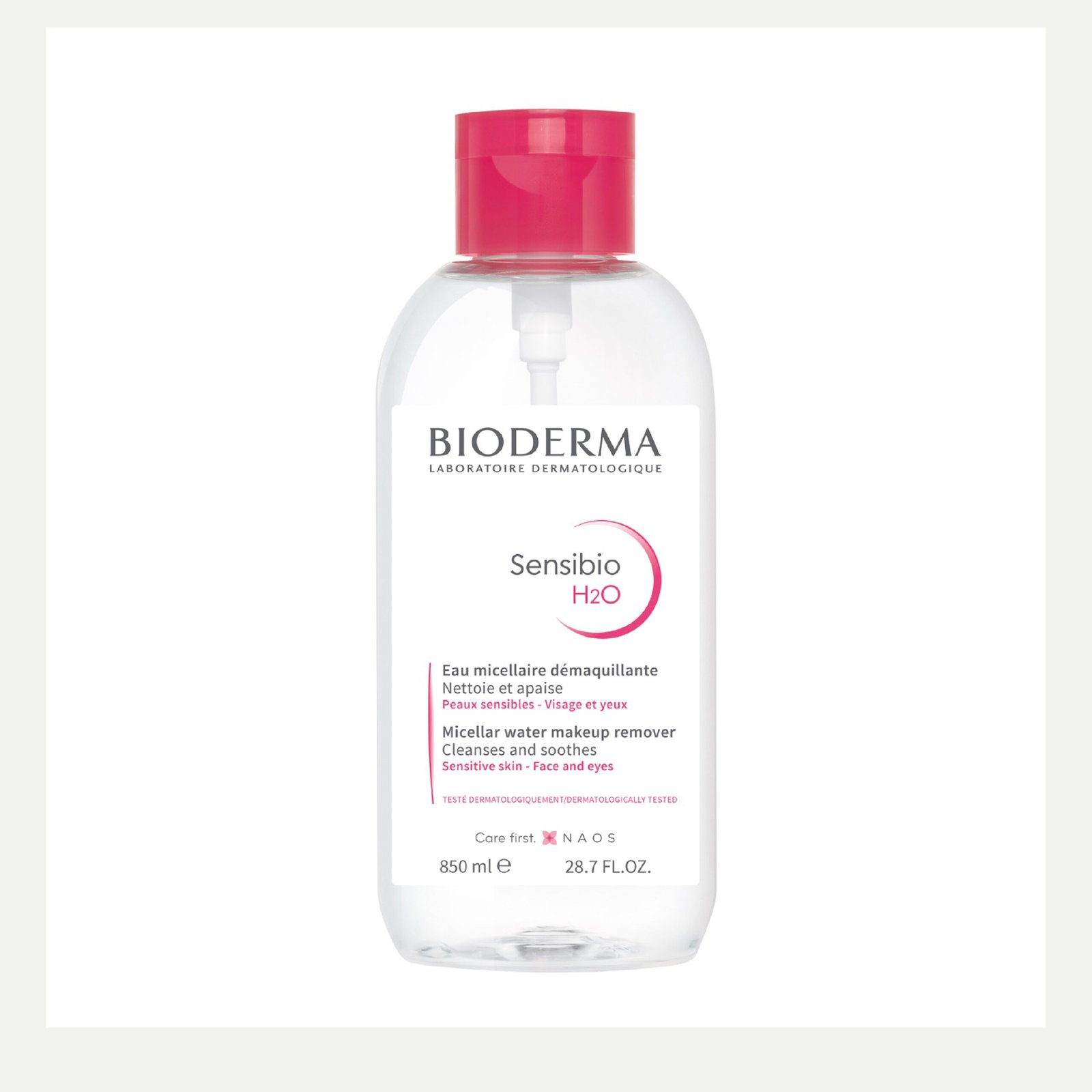 Bioderma Sensibio H2O Micellar Water Make Up Remover Pump 850ml