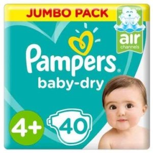 Pampers Baby-Dry No (4+) 10-15 Kg, 40 Diapers