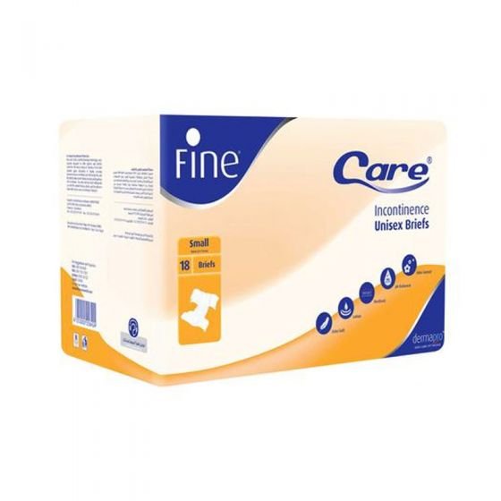 فاين كير للجنسين مقاس صغير 18 حفاضة
