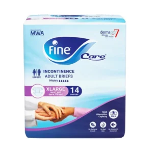 فاين كير للبالغين للجنسين مقاس كبير جدًا 14 حفاضة
