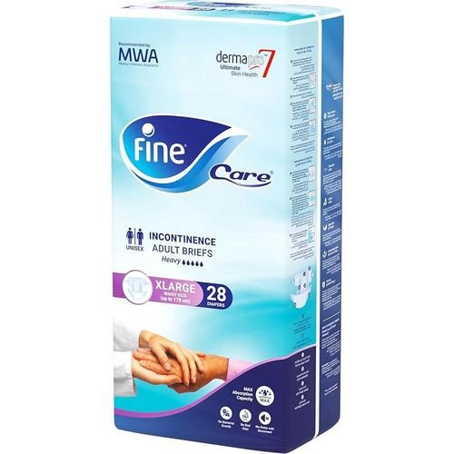 Fine Care Adult Briefs Unisex X-Large 28 Diapers
