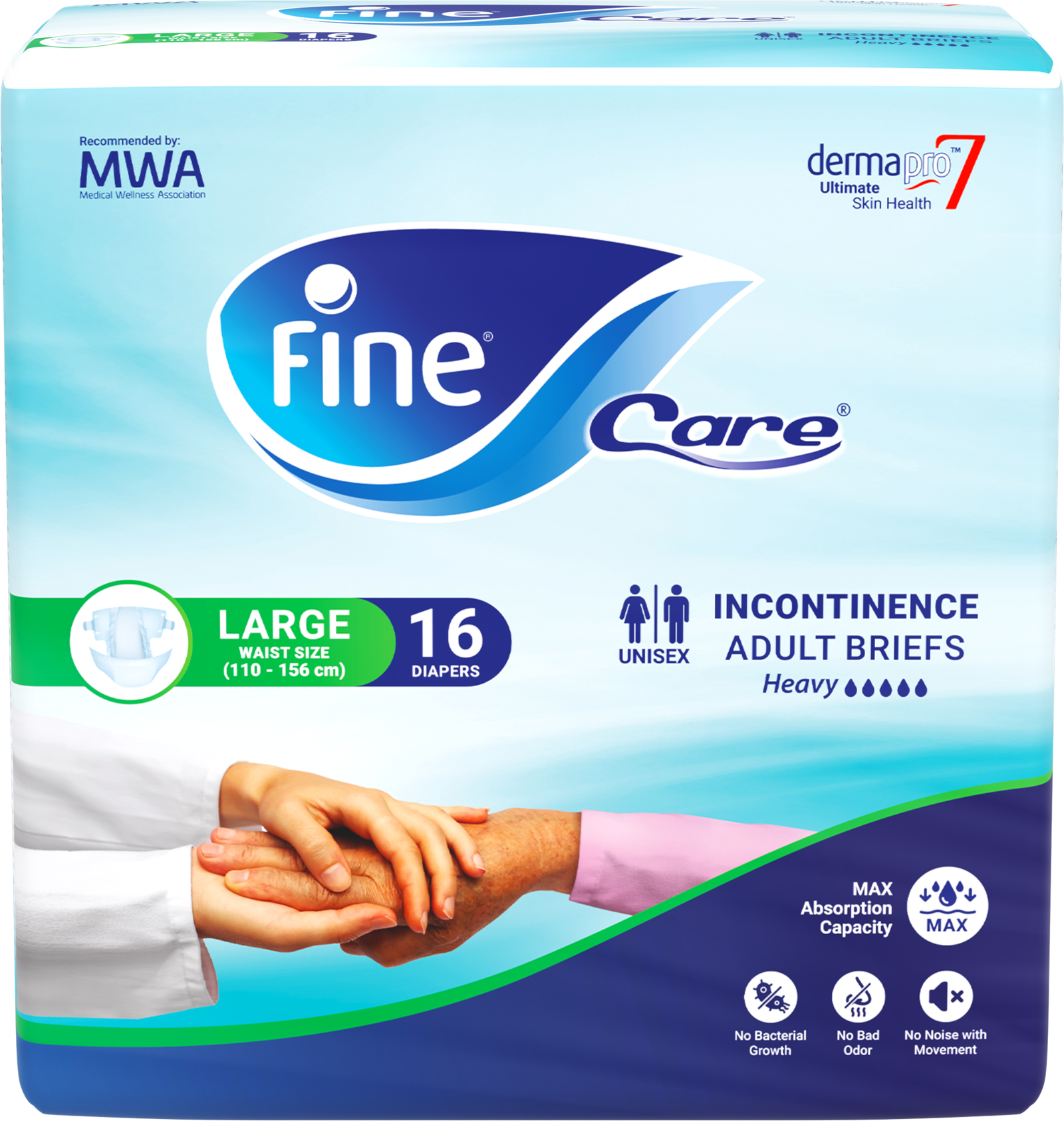 فاين كير لارج 16 حفاضة