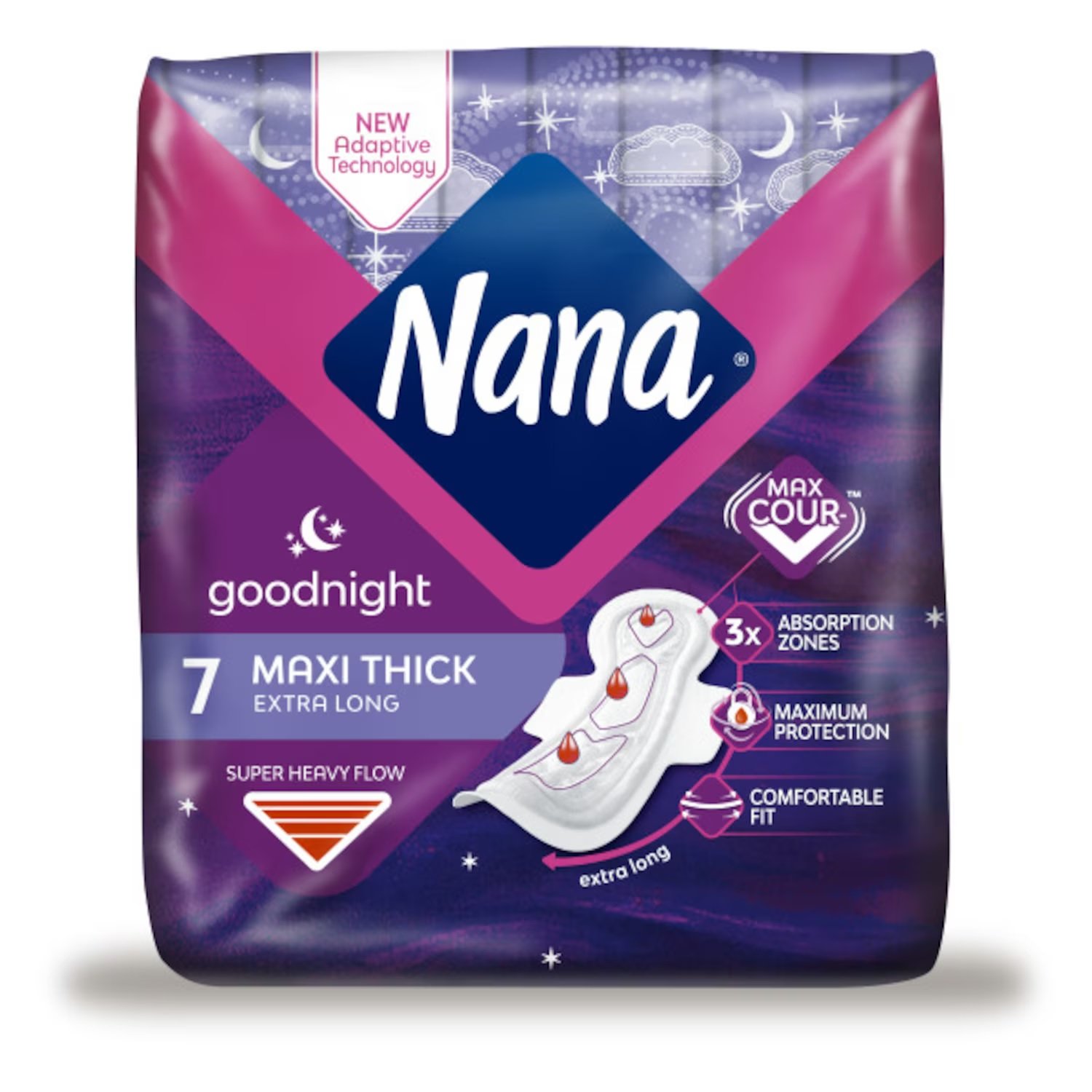 نانا ماكسي جود نايت وينجز 7 فوطة