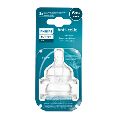 Philips Avent Anti-Colic 6m+ Fast Flow Teats 2 Pcs