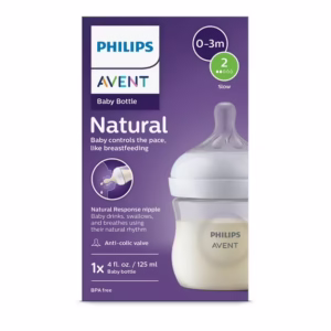 Philips Avent Natural Response 0-3m (Flow 2) Bottle 125 ml