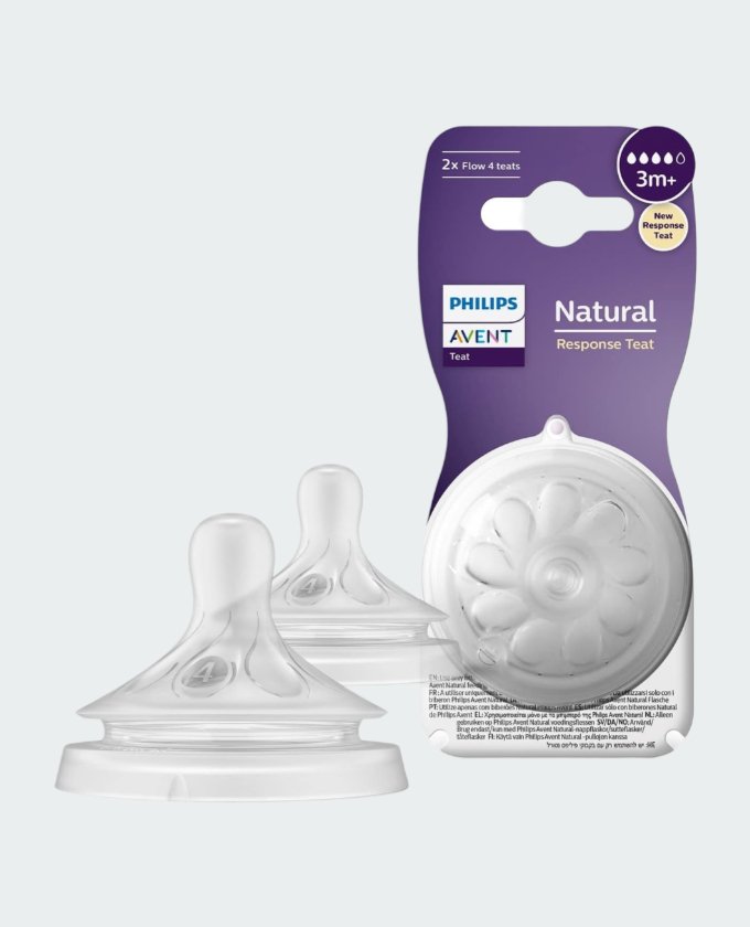Philips Avent Natural Response 3m+ 4 Flow Teats 2 Pcs