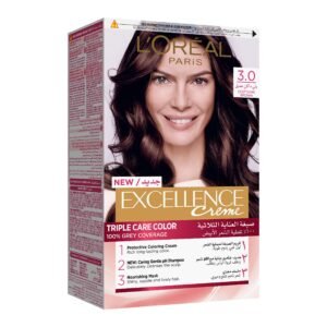 Loreal Excellence Crème Hair Color  No (3)  Deep Dark Brown