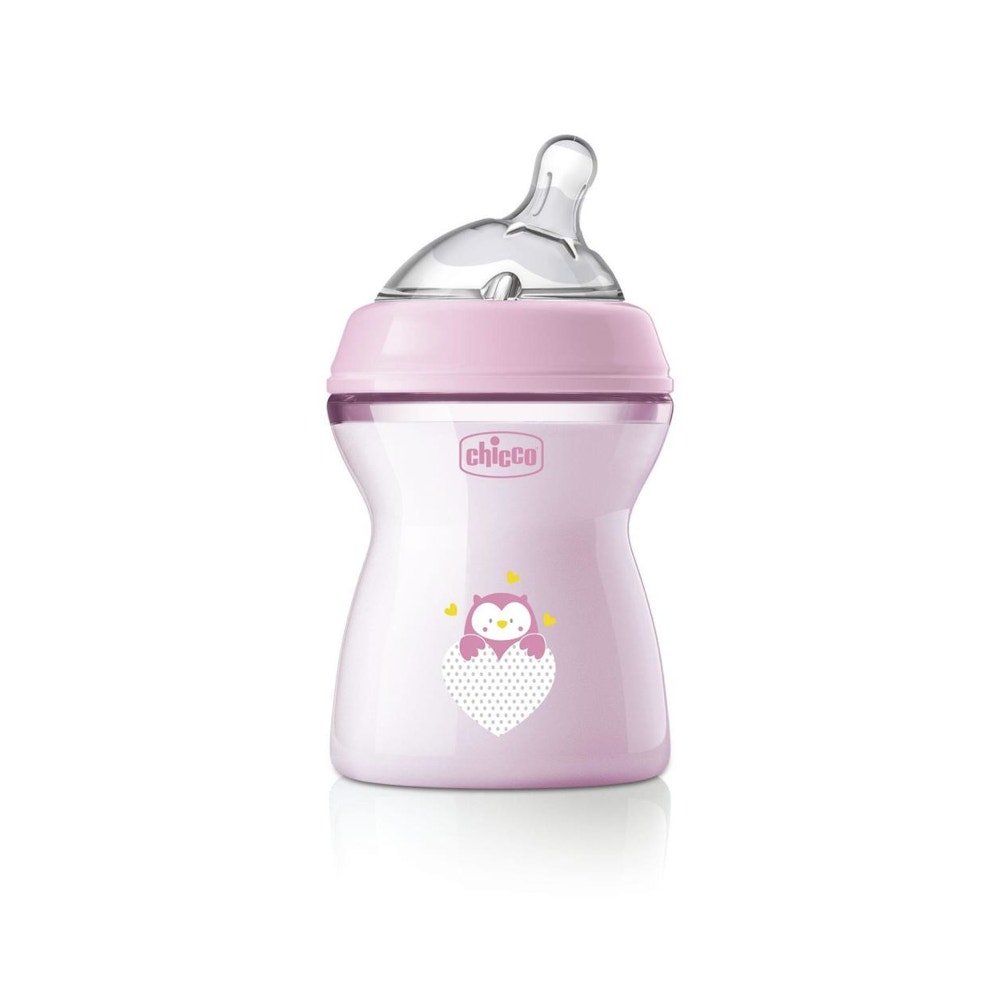 Chicco Natural Feeling Bottle 2m+ Medium Flow 250 ml Rose Girl