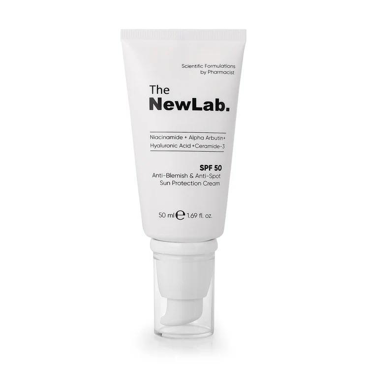 The Newlab Spf 50 Anti Blemsh & Antispot Sun Protection Cream 50 Ml