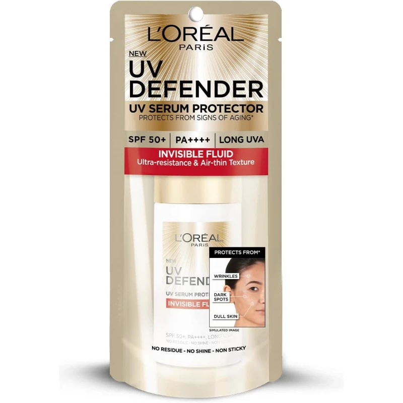 Loreal Uv Defender Spf 50+ P++++ Invisible Fluid Sunscreen 50 Ml