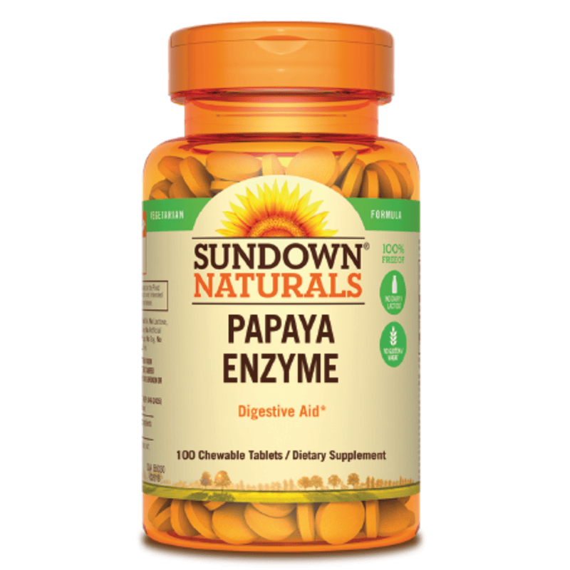 صن داون - إنزيم البابايا - 100 قرص للمضغ