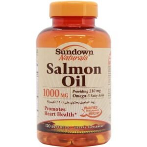 صن داون زيت السلمون  1000 ملجم وأوميغا 3 120 قرص ناعم