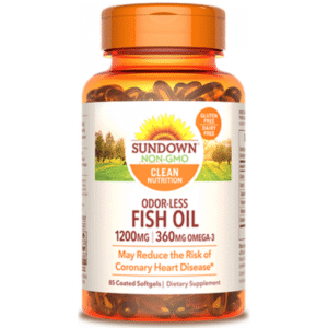 صن داون زيت السمك  1200 ملجم، 85 كبسولة هلامية