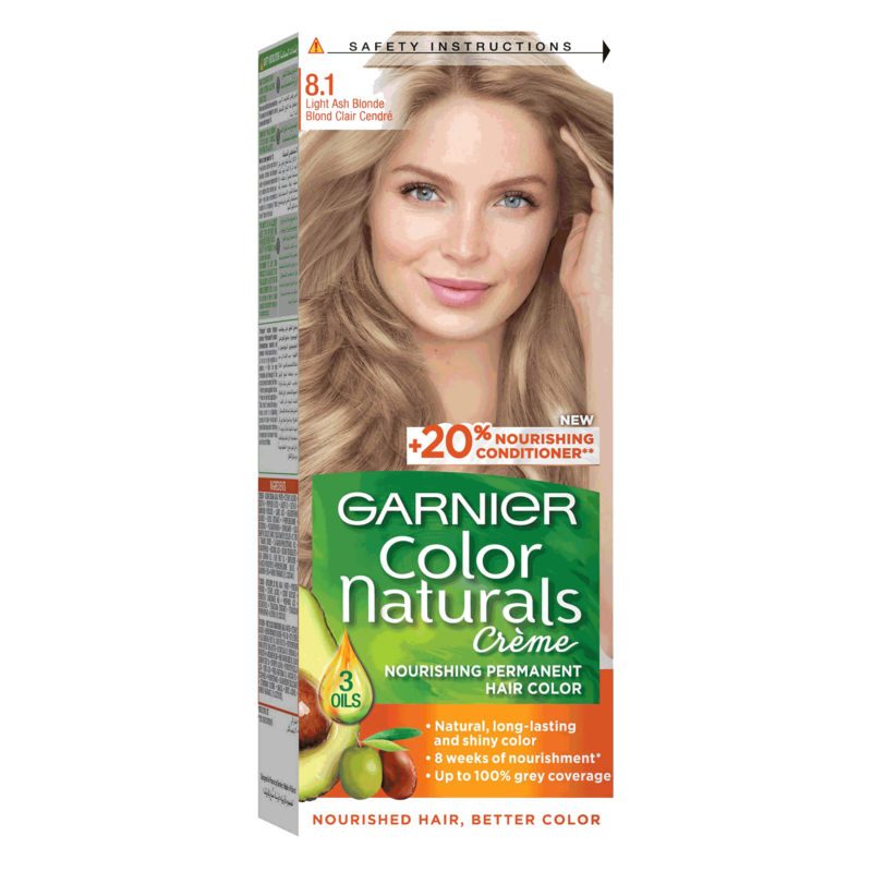 Garnier Color Naturals Creme Hair Color No (8.1) Light Ash Blonde