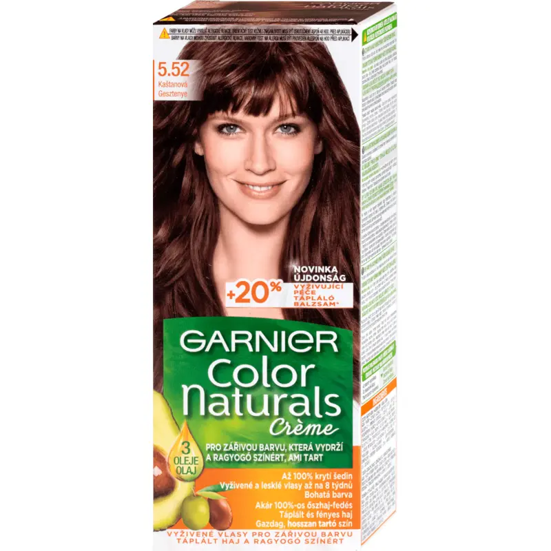 Garnier Color Naturals Creme Hair Color No (5.52) Iridescent Mahogany
