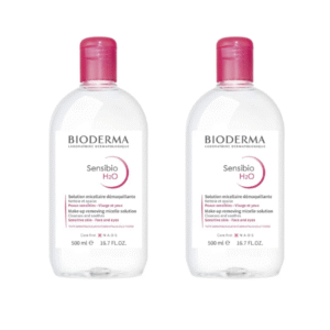 مزيل المكياج بيوديرما سينسيبيو اتش تو او 500 مل، عبوتان