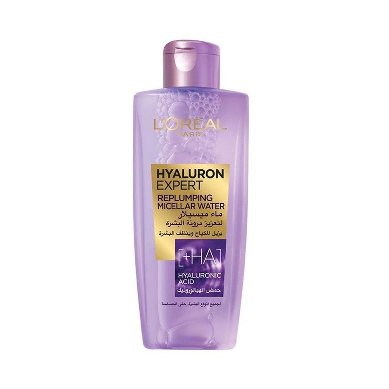 لوريال ماء ميسيلار هيالورون إكسبيرت لإعادة ملء البشرة مع حمض الهيالورونيك ٢٠٠ مل