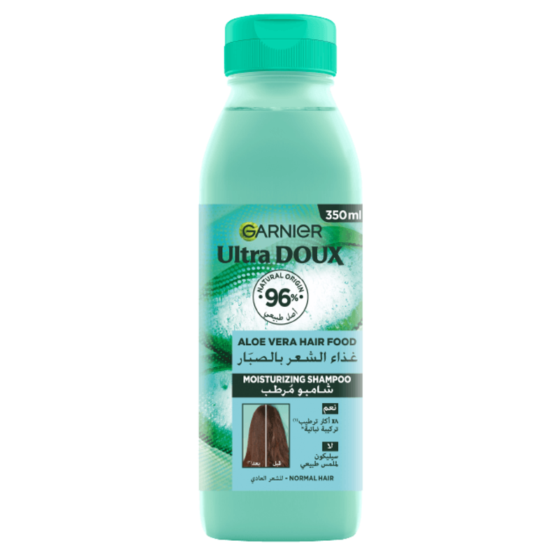 غارنييه شامبو ألترا دو المغذي للشعر بزيت الصبار المرطب 350 مل