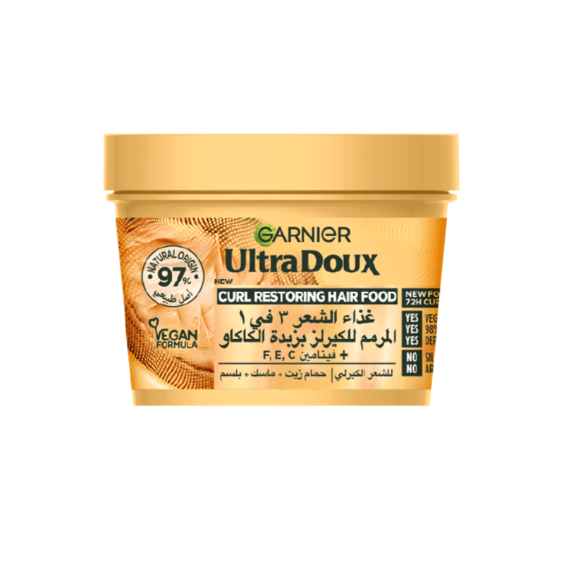 Garnier Ultra Doux Curls Restoring Cocoa Butter Hair Food Mask 390ml