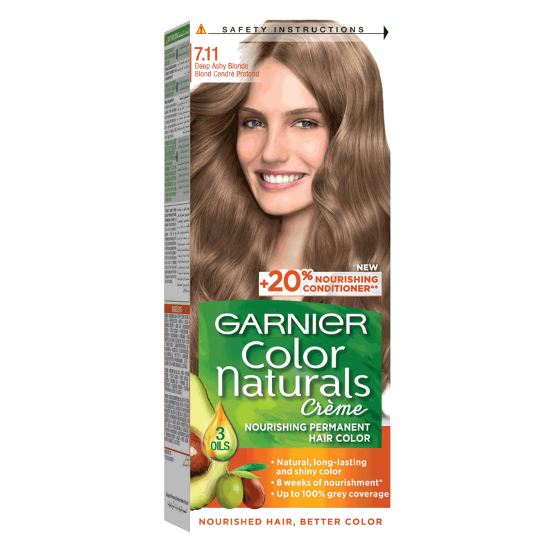 Garnier Color Naturals Creme Hair Color No (7.11) Deep Ashy Blonde