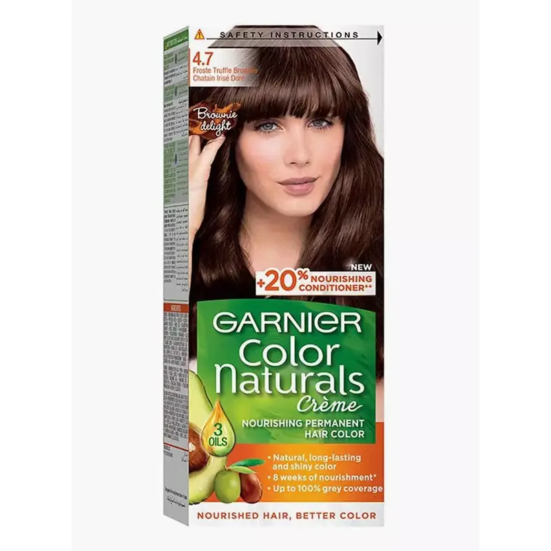 Garnier Color Naturals Creme Hair Color No (4.7) Frosted Truffle Brown