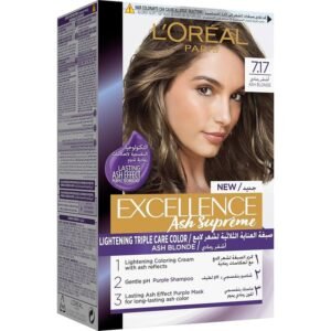 Loreal Excellence Creme Hair Ash Supreme Color No (7.17)  Ash Blonde