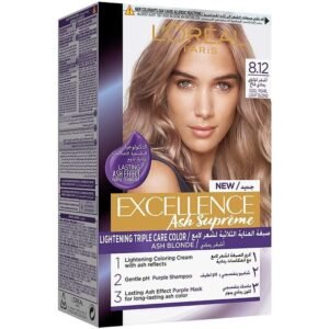 Loreal Excellence Creme Ash Supreme Hair Color No (8.12)  Cool Pearl Light Blonde