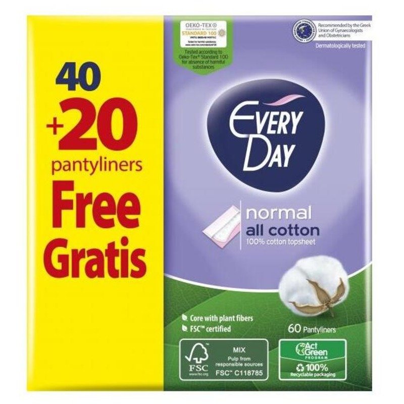 Everyday All Cotton Normal 40+20 Free