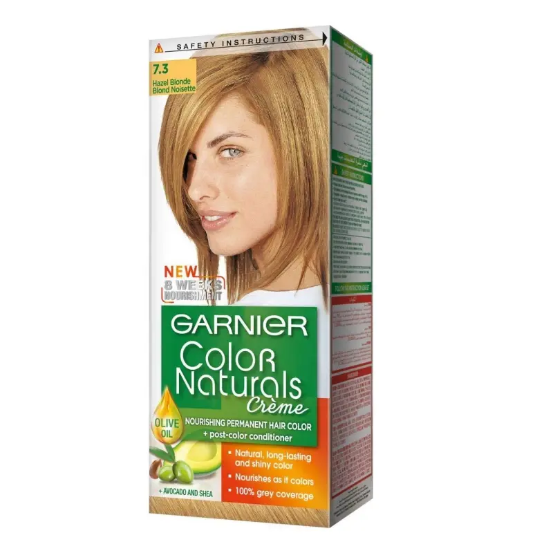 Garnier Color Naturals Creme Hair Color No (7.3) Hazel Blonde- 2box 33% offer
