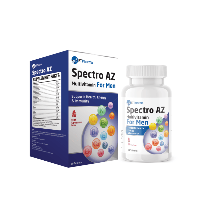 BTPharma Spectro AZ Multivitamins for Men 30 Tablets