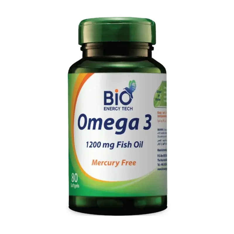 Bio Energy Tech Omega 3 1200 Mg 80 Softgels