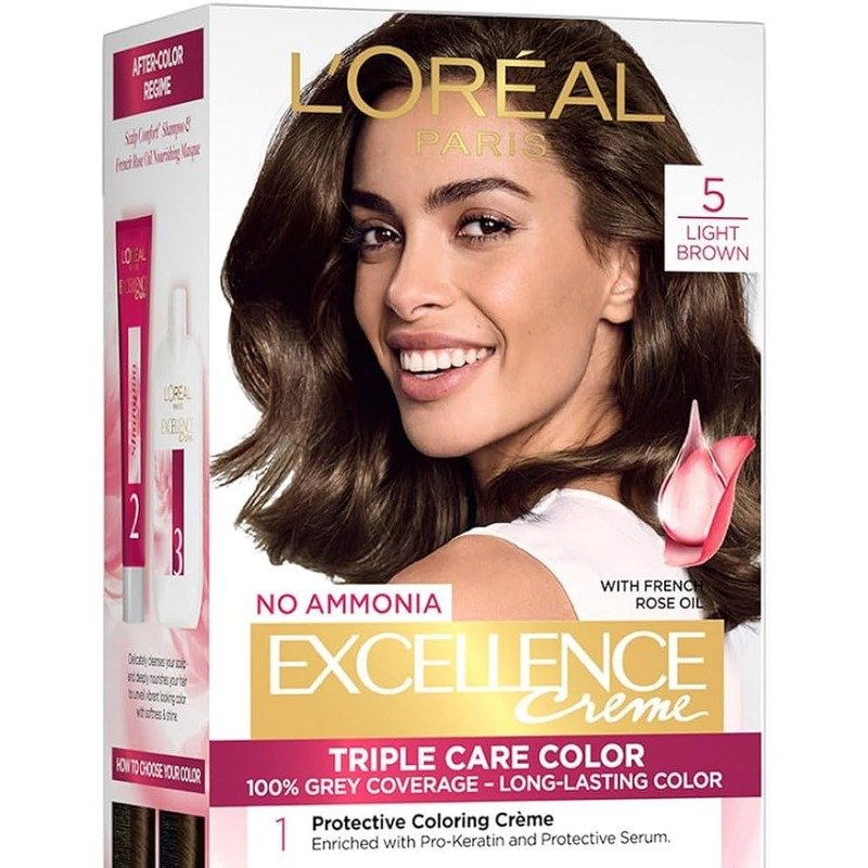 Loreal Excellence Crème Hair Color No (5) Light Brown