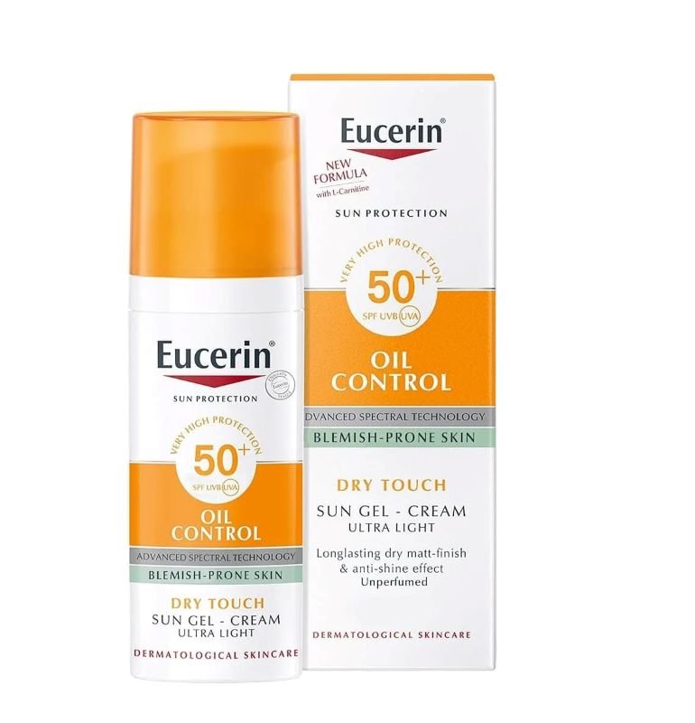 يوسيرين جل للوقاية من الشمس، كريم للتحكم في الزيوت، للبشرة الجافة ٥٠ مل