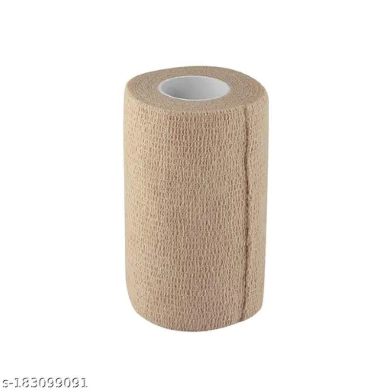 ضمادة مرنة متماسكة من الكريب، ١٥ سم × ٤.٥ متر، غير منسوجة، لون بيج