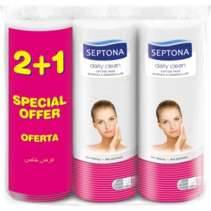 Septona Daily Clean Make Up Round Cotton Pads 80 Pcs Buy 2 Get 1 Free