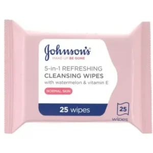 جونسون مناديل  المنظفة "ميكاب بي غون ميسيلار ٥ في ١" للبشرة العادية ٢٥ منديلًا