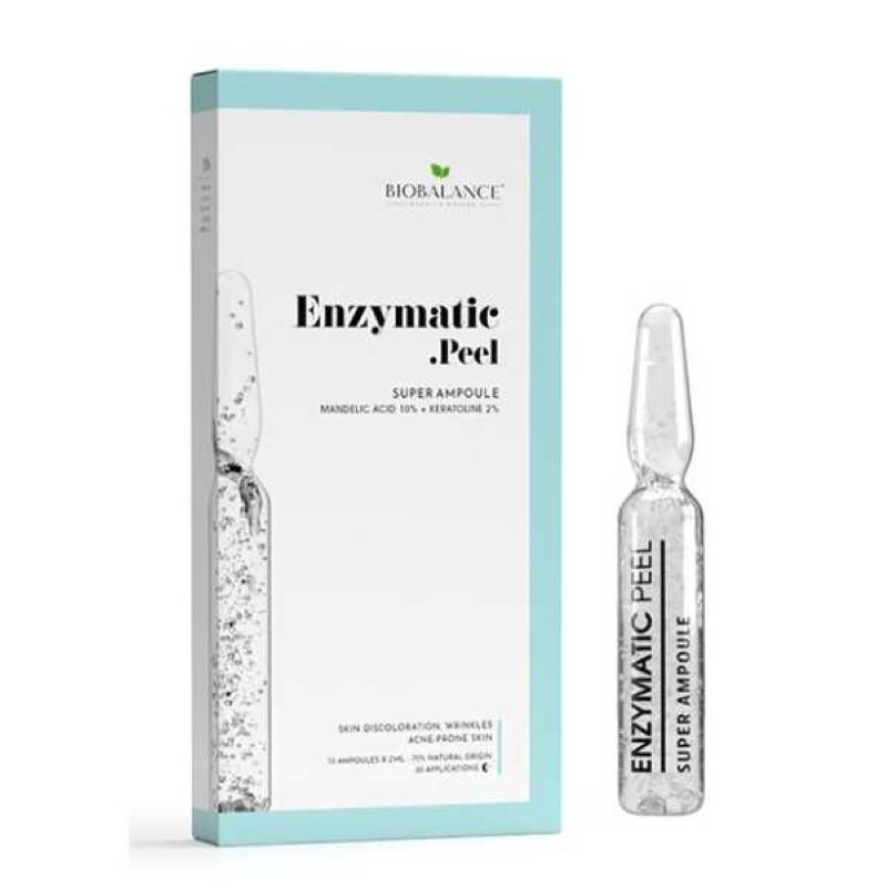 بيوبالانس مقشر إنزيمي حمض الماندليك %10 + كاثلين %2 أمبولة سوبر 10 × 2 مل