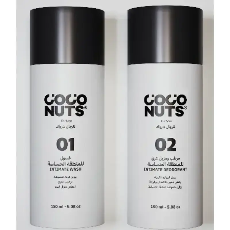 Coconuts Men Intimate Care Set – Deodorant & Wash Package for Men