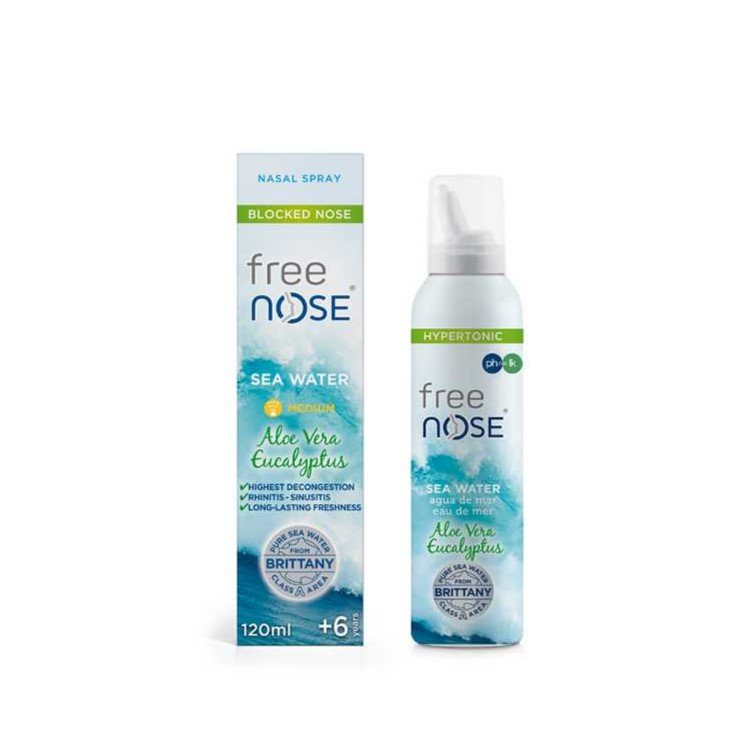 Free Nose Nasal Spray Aloe Vera + 6 (120 ml)