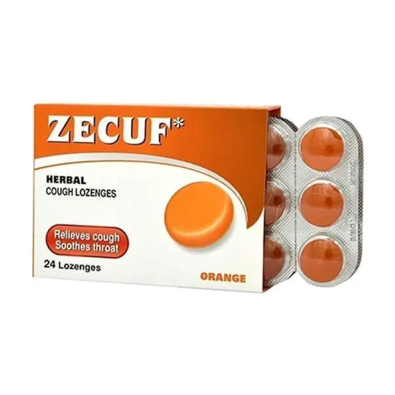 Zecuf Herbal Cough 24 Lozenges Orange