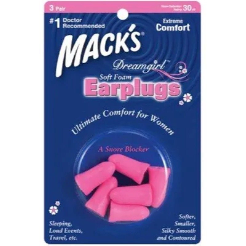 ماك سدادات أذن دريم جيرل من الفوم الناعم، 3 أزواج