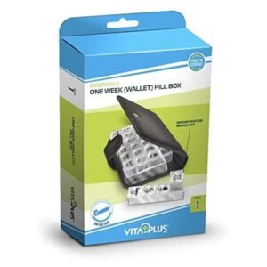 Vitaplus One Week Wallet Pill Box Removable Trays