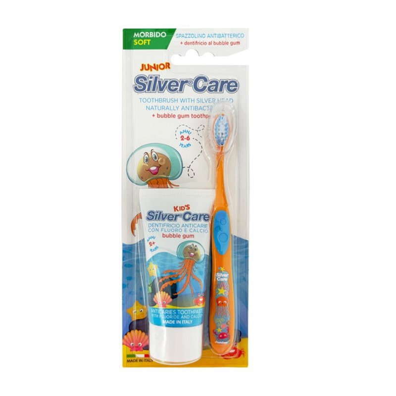 سيلفر كير معجون أسنان جونيور ٥٠ مل + فرشاة أسنان ناعمة