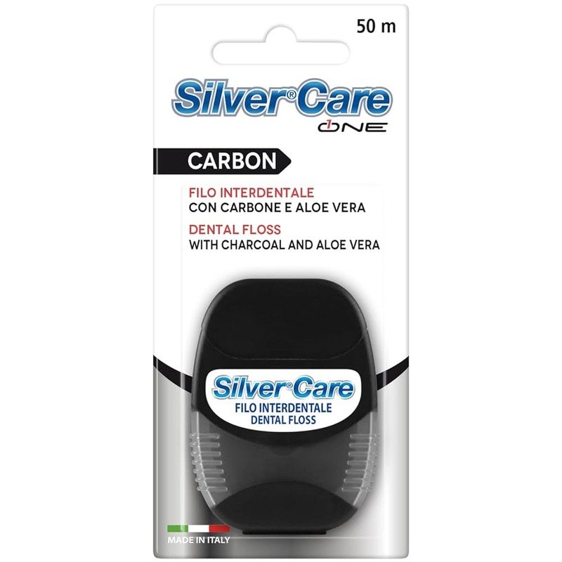 SILVER CARE CARBON DENTAL FLOSE 50M