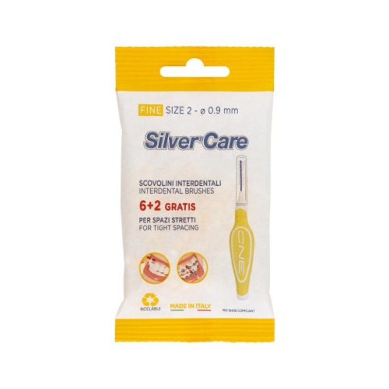 سيلفر كير فرشاة أسنان بين الأسنان عدد ٦، مقاس ٢ ناعم