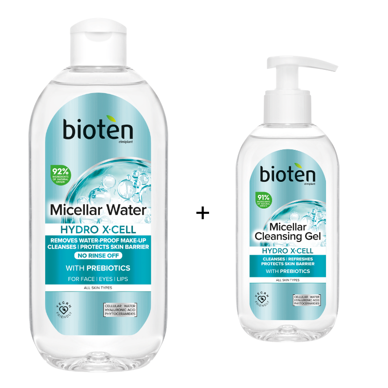 Bioten Micellar Cleansing Gel + Micellar Water Hydro X Cell Offer
