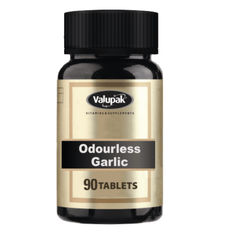 Valupak Odourless Garlic 300 mg (90 Tablets)