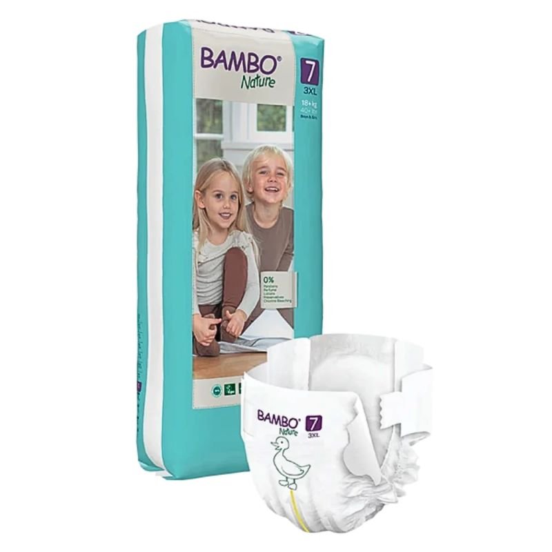 Bambo Nature No(7) 3Xl 18+Kg 40 Diapers